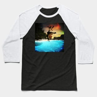 Wonderful sunset over the ocean Baseball T-Shirt